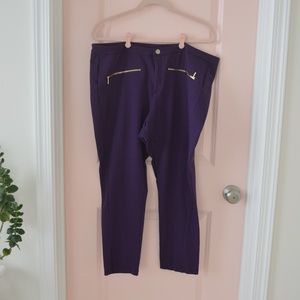 Worn Once! Deep Purple IMAN Leggings